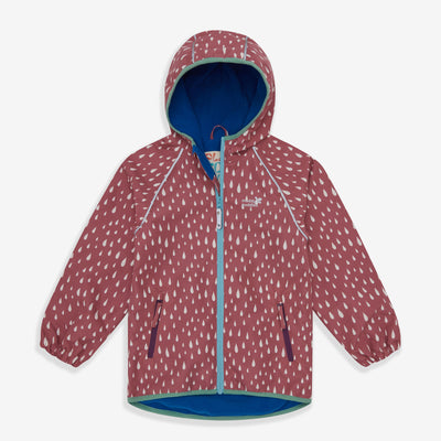 EcoSplash Waterproof Fleece Lined Jacket Pink Raindrop